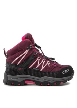 Trekkingi CMP Kids Rigel Mid Trekking Shoe Wp 3Q12944 Bordowy ze sklepu eobuwie.pl w kategorii Buty trekkingowe dziecięce - zdjęcie 181299258