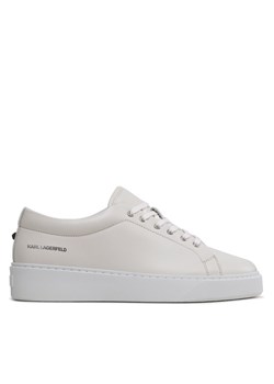 Sneakersy KARL LAGERFELD KL53320 Écru ze sklepu eobuwie.pl w kategorii Trampki męskie - zdjęcie 181299328