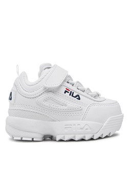 Sneakersy Fila Disruptor E Infants 1011298.1FG Biały ze sklepu eobuwie.pl w kategorii Buciki niemowlęce - zdjęcie 181299458