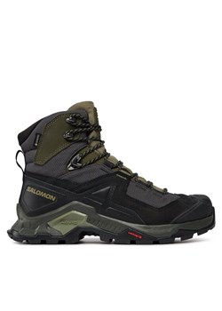 Trekkingi Salomon Quest Element Gtx GORE-TEX 414571 28 V0 Zielony ze sklepu eobuwie.pl w kategorii Buty trekkingowe męskie - zdjęcie 181299469