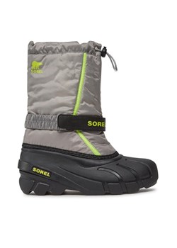 Śniegowce Sorel Youth Flurry™ NY1965-062 Szary ze sklepu eobuwie.pl w kategorii Buty zimowe dziecięce - zdjęcie 181299496
