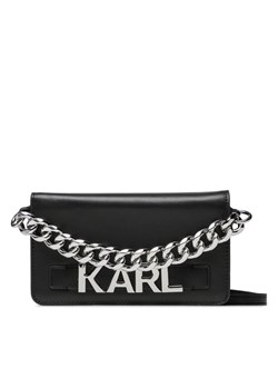 Torebka na telefon KARL LAGERFELD 226W3913 Czarny ze sklepu eobuwie.pl w kategorii Etui - zdjęcie 181299507