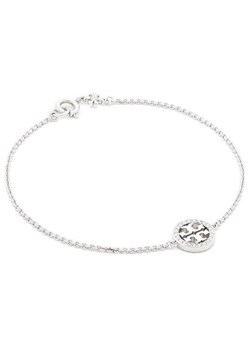 Bransoletka Tory Burch Miller Pave Chain Bracelet Tory 80997 Srebrny ze sklepu eobuwie.pl w kategorii Bransoletki - zdjęcie 181299558