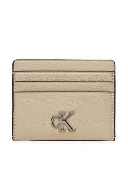 Etui na karty kredytowe Calvin Klein Jeans Minimal Monogram K60K612746 Écru ze sklepu eobuwie.pl w kategorii Etui - zdjęcie 181299906