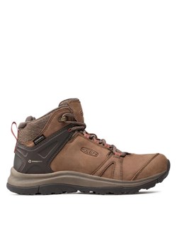 Trekkingi Keen Terradora II Leather Mid Wp 1023728 Brązowy ze sklepu eobuwie.pl w kategorii Buty trekkingowe damskie - zdjęcie 181300239