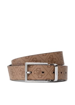 Pasek Męski Guess Vezzola Adj & Rev Belt BM7541 LEA35 Brązowy ze sklepu eobuwie.pl w kategorii Paski męskie - zdjęcie 181300858