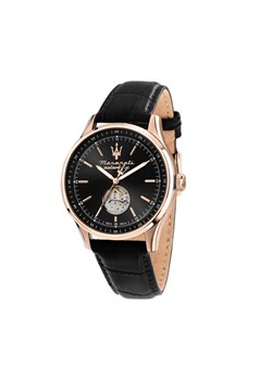 Zegarek Maserati Sorpasso Open Heart Automatic R8821124001 Czarny ze sklepu eobuwie.pl w kategorii Zegarki - zdjęcie 181301258