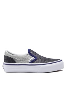 Tenisówki Vans Uy Classic Slip-On VN0005WWSXN1 Srebrny ze sklepu eobuwie.pl w kategorii Trampki dziecięce - zdjęcie 181301277