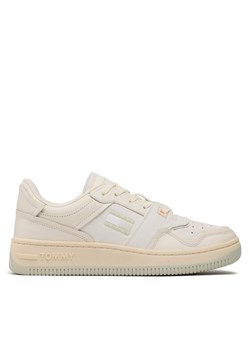 Sneakersy Tommy Jeans Basket Cupsole EM0EM01194 Écru ze sklepu eobuwie.pl w kategorii Buty sportowe męskie - zdjęcie 181301516