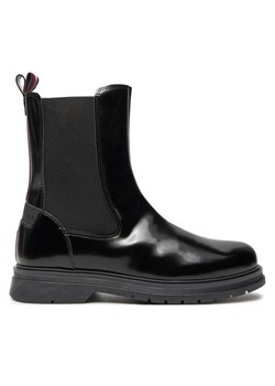 Botki Tommy Hilfiger T4A5-33586-1453999 Czarny ze sklepu eobuwie.pl w kategorii Botki - zdjęcie 181302036