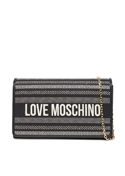 Torebka LOVE MOSCHINO JC4241PP0MKO100A Czarny ze sklepu eobuwie.pl w kategorii Kopertówki - zdjęcie 181302077