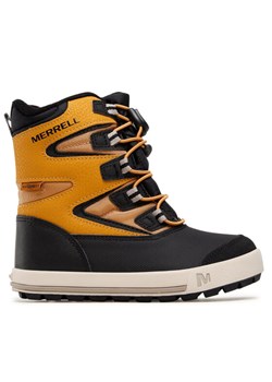 Śniegowce Merrell Snow Bank 3.0 Wtrpf MK265185 Czarny ze sklepu eobuwie.pl w kategorii Buty zimowe dziecięce - zdjęcie 181302477