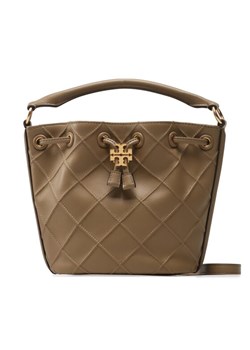 Torebka Tory Burch Fleming Soft Bucket Bag 142565 Brązowy ze sklepu eobuwie.pl w kategorii Torebki worki - zdjęcie 181302685