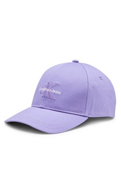 Czapka z daszkiem Calvin Klein Mono Logo Embro K60K612317 Fioletowy ze sklepu eobuwie.pl w kategorii Czapki z daszkiem damskie - zdjęcie 181302689