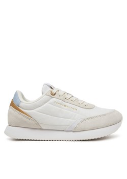 Sneakersy Tommy Hilfiger Essential Runner FW0FW08332 Biały ze sklepu eobuwie.pl w kategorii Buty sportowe damskie - zdjęcie 181302928