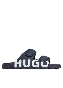 Klapki HUGO Evander 50542042 Granatowy ze sklepu eobuwie.pl w kategorii Klapki męskie - zdjęcie 181303028