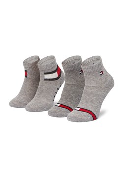 Zestaw 2 par wysokich skarpet dziecięcych Tommy Hilfiger 100002319 Szary ze sklepu eobuwie.pl w kategorii Skarpetki dziecięce - zdjęcie 181303599