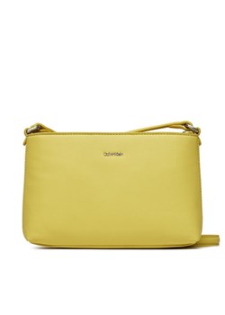Torebka Calvin Klein Ck Must Xbody Md K60K610927 Żółty ze sklepu eobuwie.pl w kategorii Listonoszki - zdjęcie 181304347