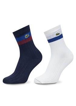 Zestaw 2 par wysokich skarpet unisex Lacoste RA4241 Kolorowy ze sklepu eobuwie.pl w kategorii Skarpetki męskie - zdjęcie 181304707