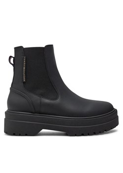 Sztyblety Tommy Hilfiger Chelsea FW0FW08162 Czarny ze sklepu eobuwie.pl w kategorii Botki - zdjęcie 181304729
