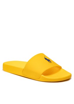 Klapki Polo Ralph Lauren Polo Silde 809860988002 Żółty ze sklepu eobuwie.pl w kategorii Klapki damskie - zdjęcie 181304775
