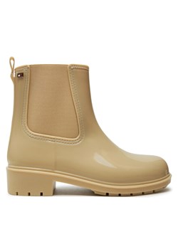 Kalosze Tommy Hilfiger Flag Rainboot FW0FW08213 Beżowy ze sklepu eobuwie.pl w kategorii Kalosze damskie - zdjęcie 181304849