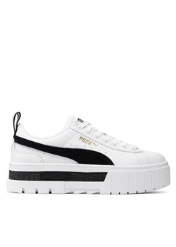 Sneakersy Puma Mayze Lth Wn's 381983 01 Biały ze sklepu eobuwie.pl w kategorii Buty sportowe damskie - zdjęcie 181304866