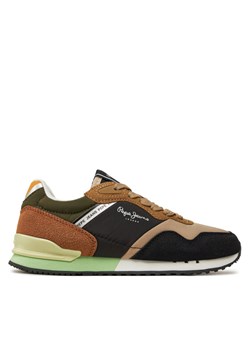 Sneakersy Pepe Jeans London Class B PBS40008 Czarny ze sklepu eobuwie.pl w kategorii Buty sportowe dziecięce - zdjęcie 181305066