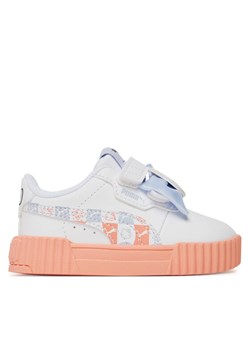 Sneakersy Puma Carina 3.0 HK&FR V Inf 401421 01 Biały ze sklepu eobuwie.pl w kategorii Buty sportowe dziecięce - zdjęcie 181305927