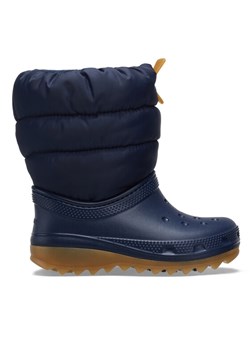 Śniegowce Crocs Classic Neo Puff Boot T 207683 Niebieski ze sklepu eobuwie.pl w kategorii Buty zimowe dziecięce - zdjęcie 181305966
