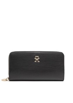 Duży Portfel Damski Tommy Hilfiger Th Chic Large Za AW0AW14231 Czarny ze sklepu eobuwie.pl w kategorii Portfele damskie - zdjęcie 181306156