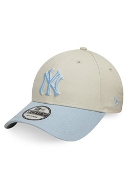 Czapka z daszkiem New Era WS Patch 9Forty New York Yankees 60595222 Beżowy ze sklepu eobuwie.pl w kategorii Czapki z daszkiem damskie - zdjęcie 181306465