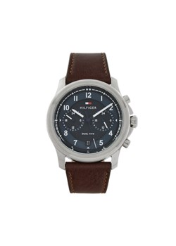 Zegarek Tommy Hilfiger Wesley 1710625 Brązowy ze sklepu eobuwie.pl w kategorii Zegarki - zdjęcie 181306655