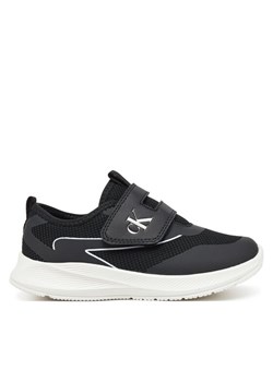 Sneakersy Calvin Klein Jeans Low Cut Velcro Sneaker V1X9-83001-1697 S Czarny ze sklepu eobuwie.pl w kategorii Buty sportowe dziecięce - zdjęcie 181306996