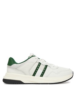 Sneakersy Tommy Jeans Retrocasual Runner EM0EM01528 Biały ze sklepu eobuwie.pl w kategorii Buty sportowe męskie - zdjęcie 181307025