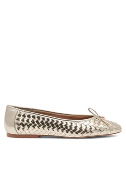 Baleriny Nine West 123AL1260 Złoty ze sklepu eobuwie.pl w kategorii Balerinki - zdjęcie 181307237