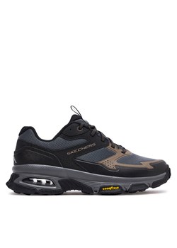 Sneakersy Skechers Sleek Envoy 237553 Czarny ze sklepu eobuwie.pl w kategorii Buty trekkingowe męskie - zdjęcie 181307608