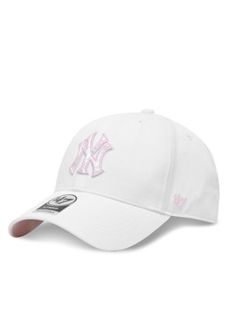 Czapka z daszkiem 47 Brand MLB New York Yankees In The Clouds ’47 MVP B-ITCMP17CTP Biały ze sklepu eobuwie.pl w kategorii Czapki z daszkiem damskie - zdjęcie 181307628