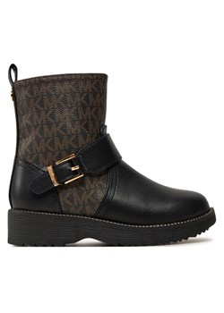 Kozaki MICHAEL Michael Kors Haskell Mono MK101100 Czarny ze sklepu eobuwie.pl w kategorii Buty zimowe dziecięce - zdjęcie 181307819