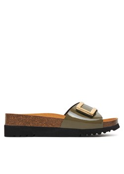 Klapki Scholl Monterey Mule MF31555 Khaki ze sklepu eobuwie.pl w kategorii Klapki damskie - zdjęcie 181308415