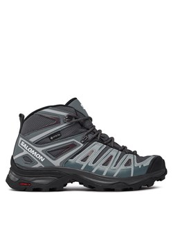 Trekkingi Salomon X Ultra Pioneer Mid GORE-TEX L47170500 Szary ze sklepu eobuwie.pl w kategorii Buty trekkingowe damskie - zdjęcie 181308718