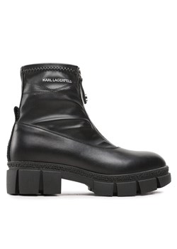 Botki KARL LAGERFELD KL43260 Czarny ze sklepu eobuwie.pl w kategorii Workery damskie - zdjęcie 181309158