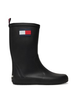 Kalosze Tommy Hilfiger T3XC-33923-0047 S Czarny ze sklepu eobuwie.pl w kategorii Kalosze dziecięce - zdjęcie 181309178