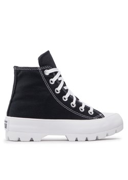 Sneakersy Converse Chuck Taylor All Star Lugged Hi 565901C Czarny ze sklepu eobuwie.pl w kategorii Trampki damskie - zdjęcie 181309375