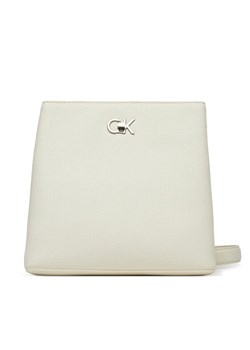 Torebka Calvin Klein Ck Bucket Bag_Tex K60K613179 Biały ze sklepu eobuwie.pl w kategorii Listonoszki - zdjęcie 181309909