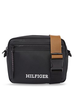 Saszetka Tommy Hilfiger Th Monotype Ew Reporter AM0AM11546 Czarny ze sklepu eobuwie.pl w kategorii Torby męskie - zdjęcie 181310228