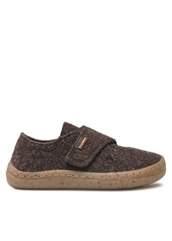 Kapcie Froddo Barefoot Wooly Slippers G1700341-3 Brązowy ze sklepu eobuwie.pl w kategorii Kapcie dziecięce - zdjęcie 181310298