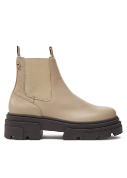 Sztyblety Tommy Hilfiger Combat FW0FW08089 Beżowy ze sklepu eobuwie.pl w kategorii Botki - zdjęcie 181310389