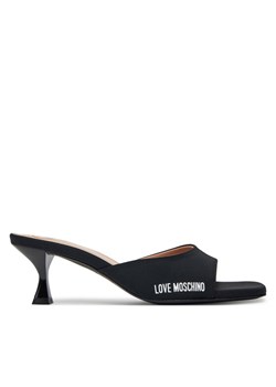 Klapki LOVE MOSCHINO JA28045G0MIM0000 Czarny ze sklepu eobuwie.pl w kategorii Klapki damskie - zdjęcie 181310559