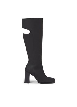 Kozaki Calvin Klein Jeans Long Heel Zip Boot Cut Out Edgy YW0YW01253 Czarny - id: 0000303066987 - marki Calvin Klein - 181310869 Kozaki Calvin Klein Jeans Long Heel Zip Boot Cut Out Edgy YW0YW01253 Czarny ze sklepu eobuwie.pl w kategorii Kozaki damskie - zdjęcie 181310869